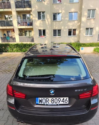 BMW Seria 5 cena 59900 przebieg: 216000, rok produkcji 2012 z Warszawa małe 497